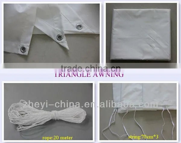Triangle temporary awnings