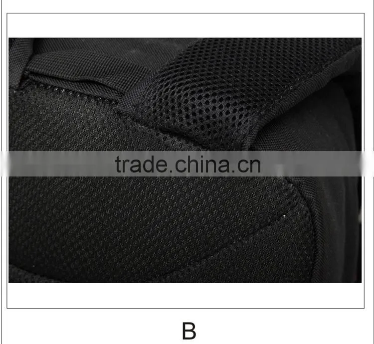 OEM customed school bag internal frame 600D polyester day backpack