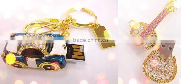Jewelry usb flash drive in guitar shape
