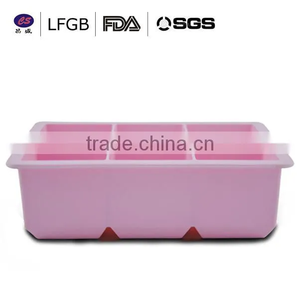 hot sale newest square shape Silicone Ice cube Tray