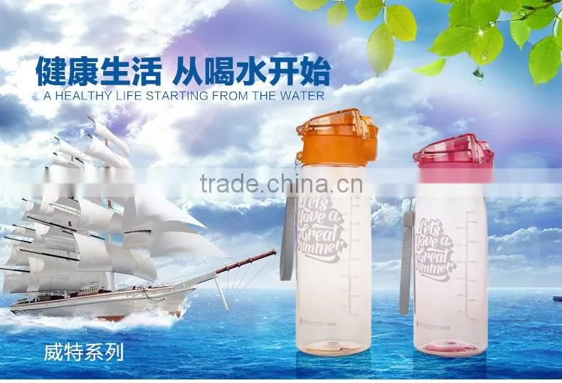 plastic sports bottle with straw/plastic drinking bottle/plastic water bottle joyshaker