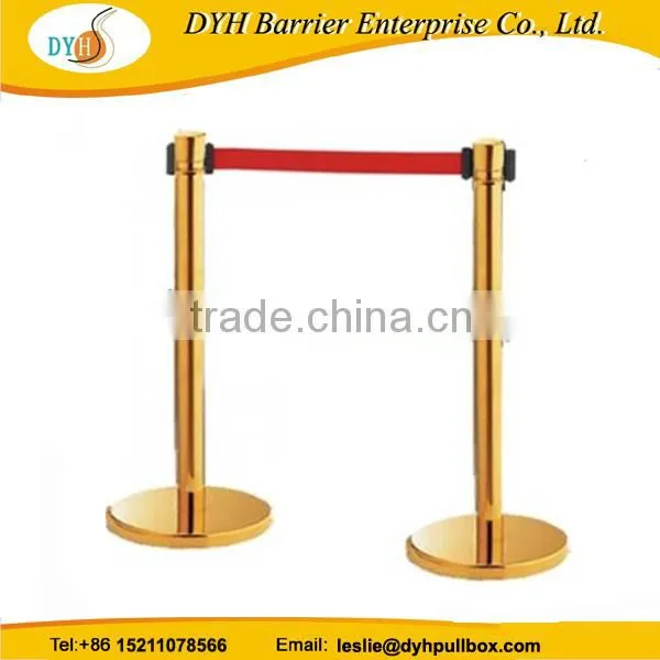 retractable airport barrier metal crowd control barriers stanchion