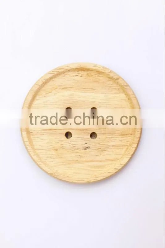 4pcs be home natural acacia wood tea & coffeee cup coaster