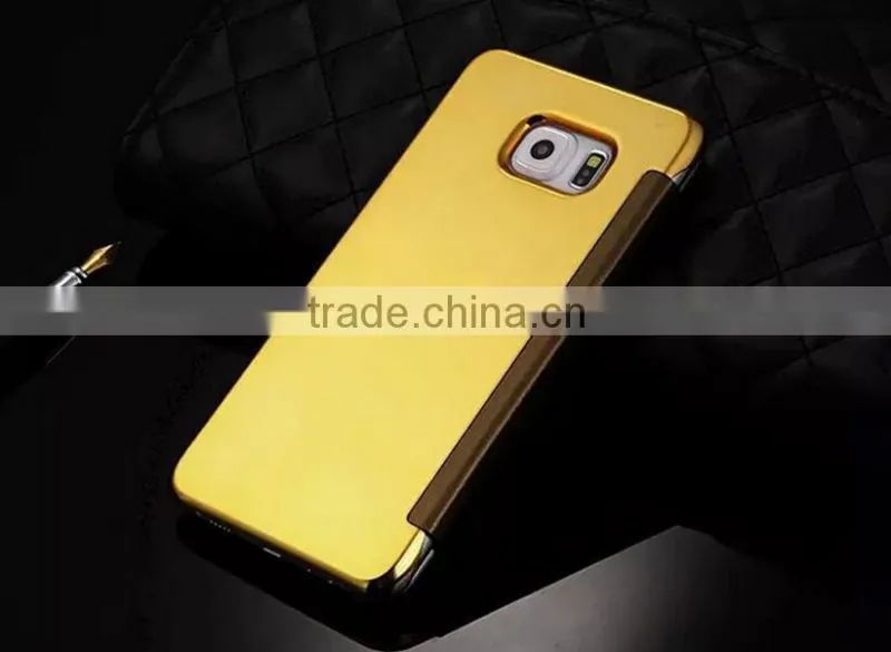 Top Grade For Samsung Note 5 Transparent Mirror View Smart Cover