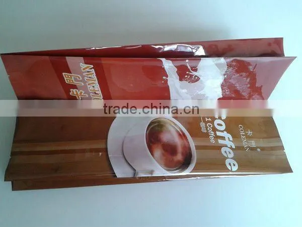 High quality side gusseted aluminum foil coffee bags