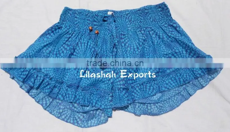 2803 Cotton Printed Shorts Mono Dress Ladies summer dresses Jaipur Manufacturer Exporter Indu Hindu Ropa sarouel Vetement