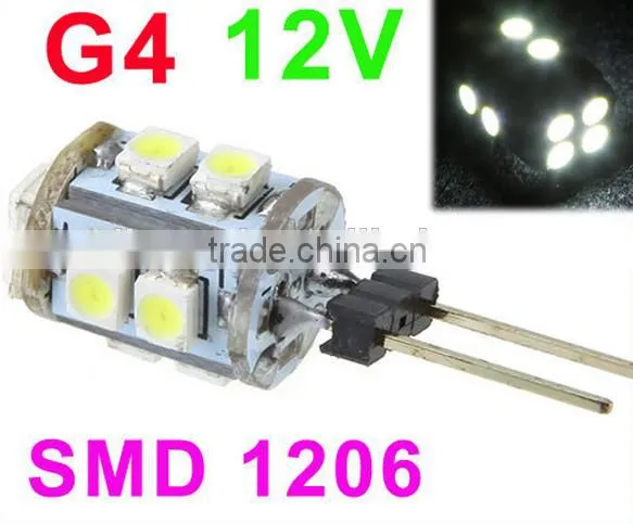 G4 LED Bulb Lamp 20 SMD1206 White Light Home Car RV Marine Boat LED Lighting