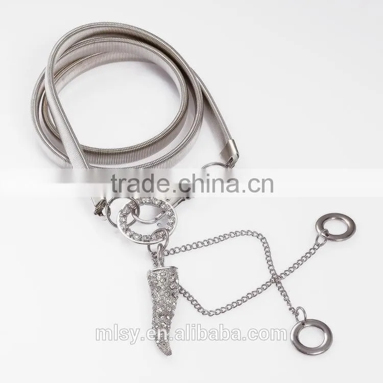 Custom link chain ornamental chain with rhinestone Brightness F1-80022
