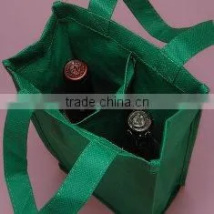 Lead Free NON WOVEN 6 PACK Wine Bottle Bag