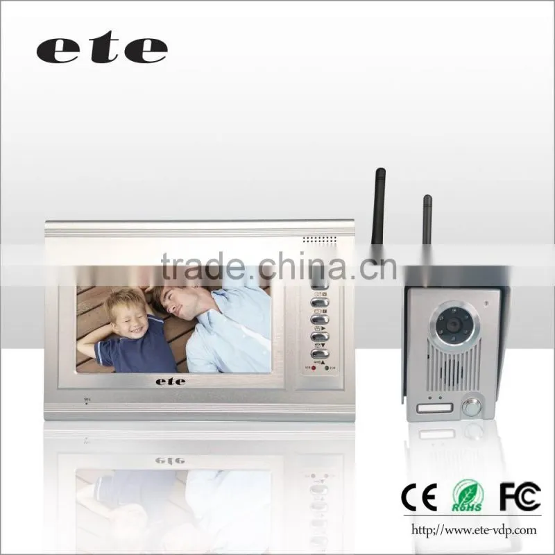 2016 wireless free videos waterproof 2 way intercom system for home security