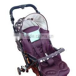 Breathable easy to attach baby care product stroller liner with 3D mesh material