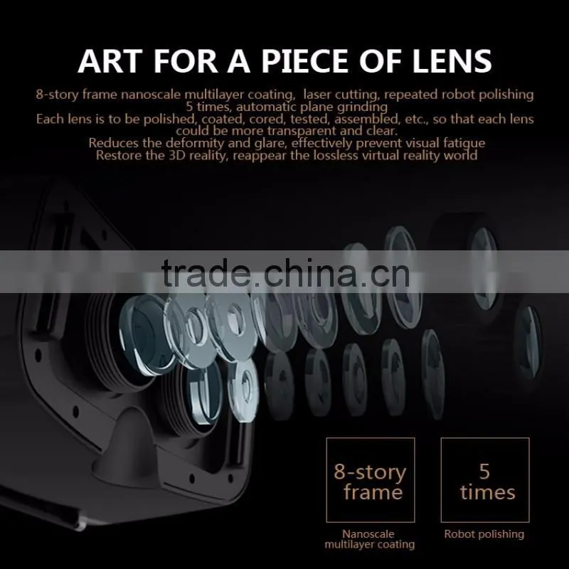Most popular VR SHINECON cast headset Virtual Reality 3D glasses for your private home theater