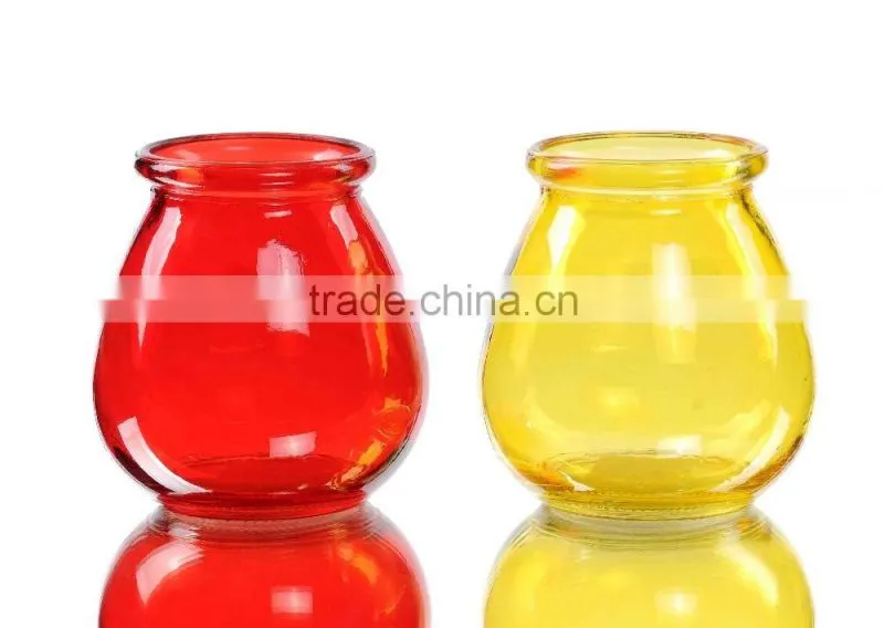 Transparent Colored Glass Vases