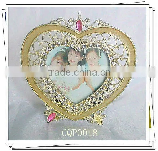 Alloy Love Heart Photo Frame
