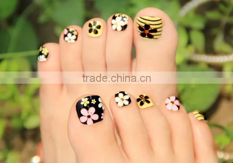 Attractive False Toe Nail Art Sticker Decoration,Fake Nail Foil Art Decals