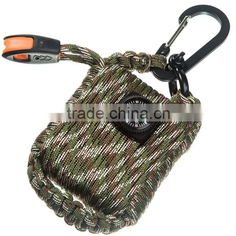 Emergency and camping gear paracord grenade survival kit wholesale