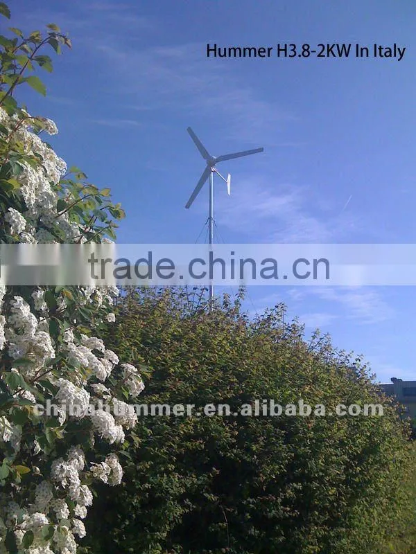 high output 2KW/3kW/5kW residential wind turbine wind generator windkraftanlage for home