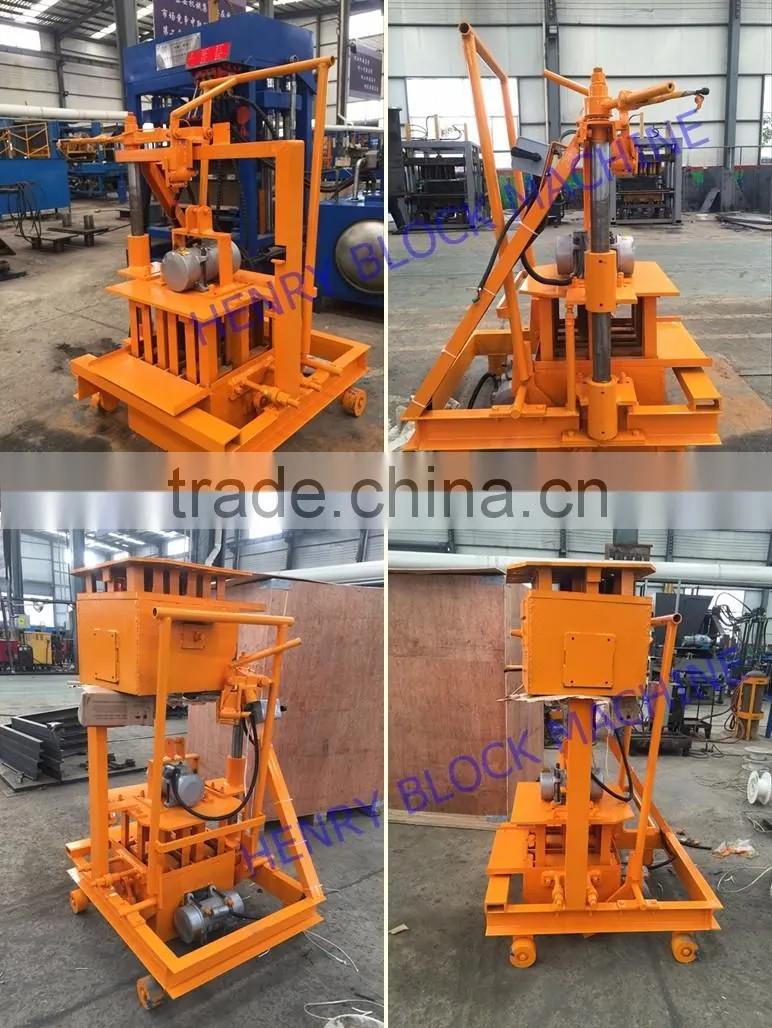 China Manufacturer QMR2-45 small mobile laying block making machine, used single phase block machine manual price in sri lanka