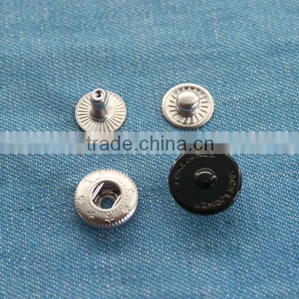 custom printed black snaps press button