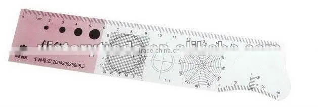 V-T036 OPHTHALMONOGY RULER(plastic ruler,medical ruler)