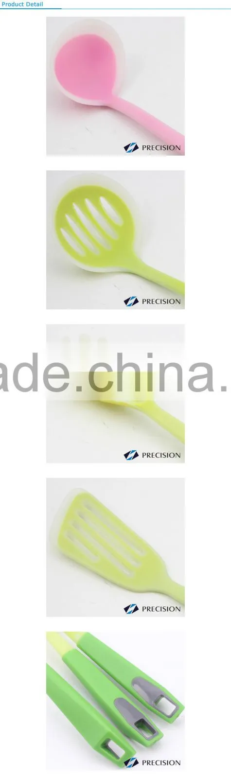Fully Certificate Silicone Kitchen Utensil with Special Designed Handle