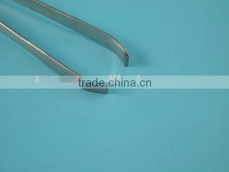 Flat tip sand finished heated tweezers
