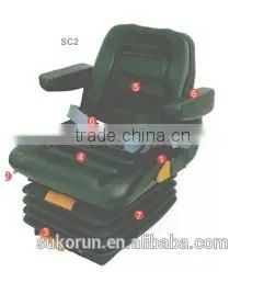 Aftermarket Chinese suspension bus driver seat for bus parts