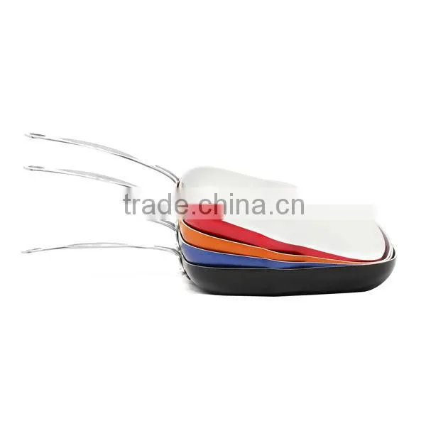 Aluminum non-stick ceramic coated skillets