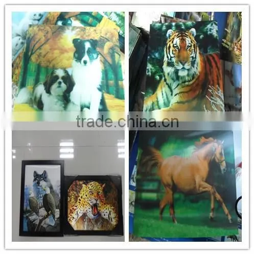 Promotional 3d lenticular pictures for wall decoration
