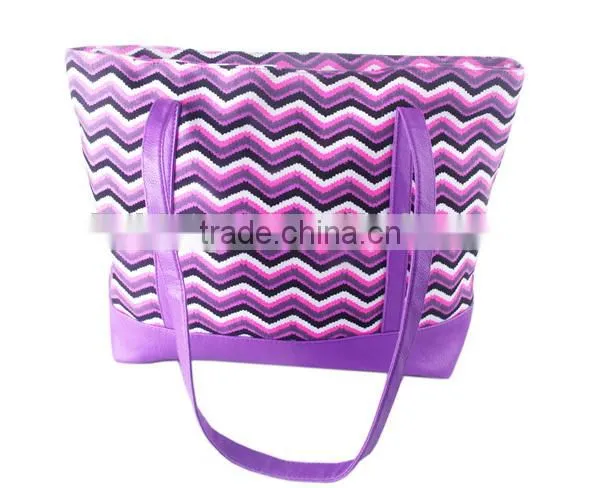 Wholesale Canvas Beach Bag,Chevron Beach Tote Bags