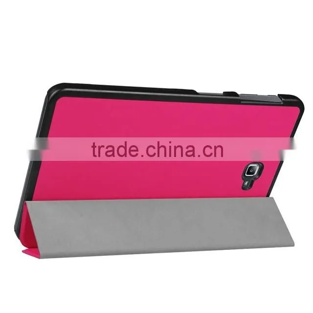 three fold flip leathe case cover for samsung TAB A 10.1