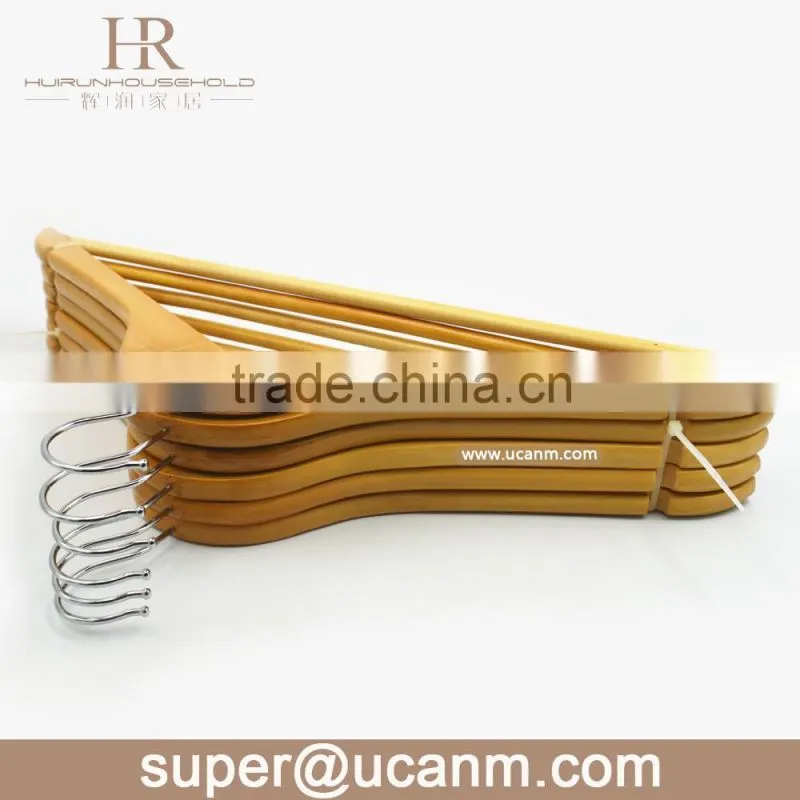 HRW-6611N maple wood A Grade cheap suit hanger