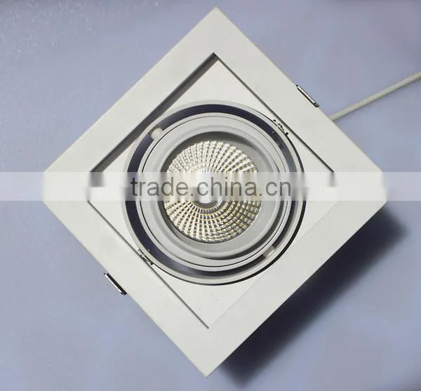 20w 30w 40w 60w 90w adjustable recessed rectangle led grille light