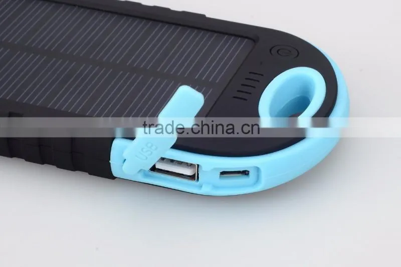 solar power bank led waterproof 4000mah