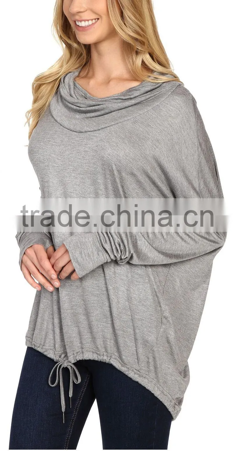 Ramax Custom Women Loose Fit Long Sleeve Sweatshirt Tops With Thumb Hole