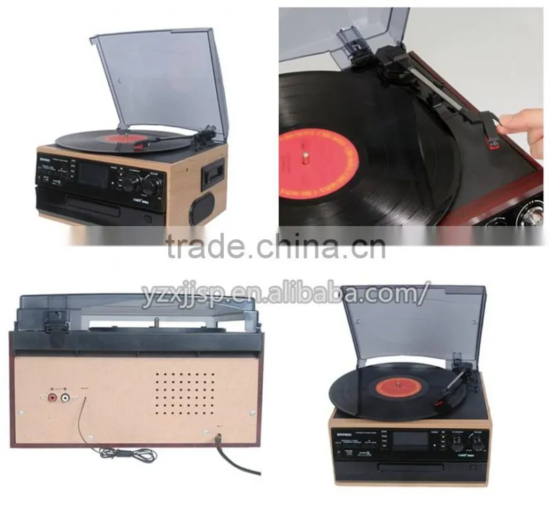 antique gramophone usb sd cassette lp radio record vinyl lp player
