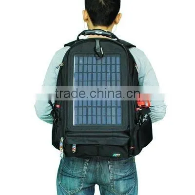 Genuine mobile power 5.5W solar bag charger travel bag computer bag mobile power
