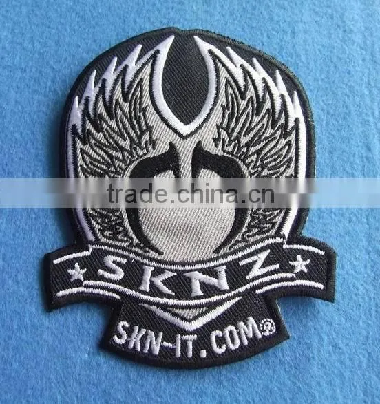 digitized custom logo full embroidered badges