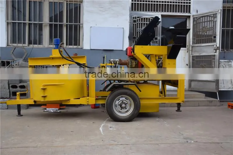 M7MI interlocking earth block making machine/diesel movable clay brick machine