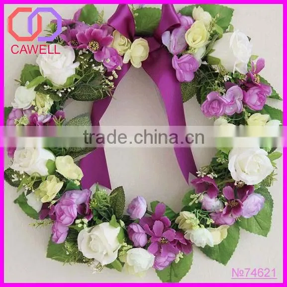 flower head garland wedding