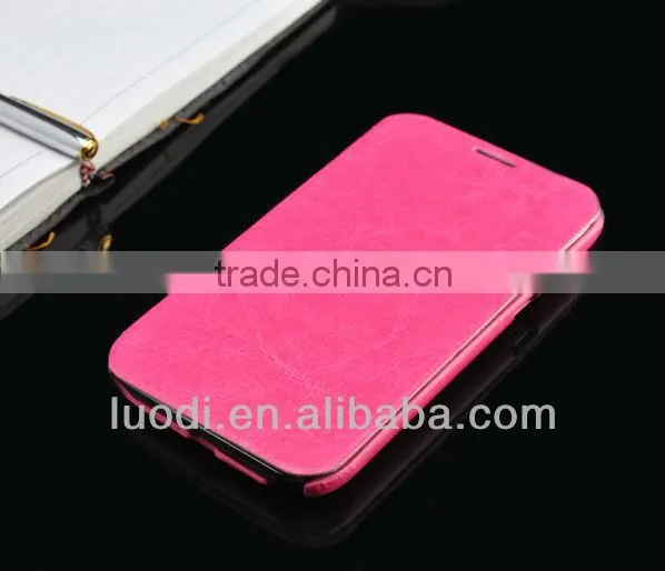 wholesale Leather flip case for samsung galaxy note 2 N7100