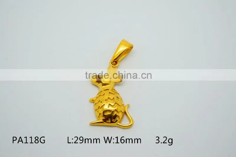 Olivia 2016 New Fashion Modern 316 Stainless steel Cast Metal Lovely Kitty Cat Pendant