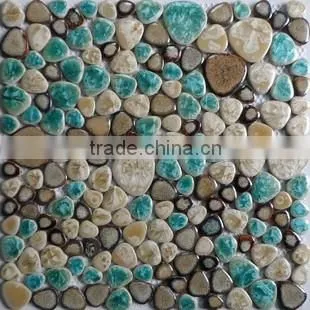 Pebble stone mosaic for decorate gardens