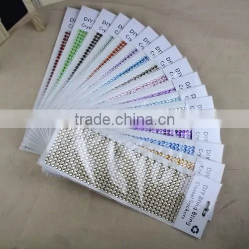 Number crystal rhinestone sticker for promotion