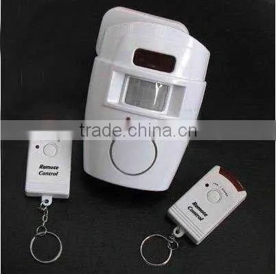 home security Motion Sensor Alarm Set with 2 Keychain Remotes
