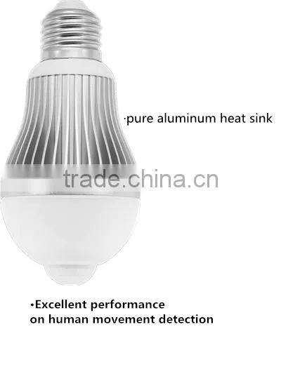 PIR Motion Sensor LED Light Bulb with Lux learning & Timer selection(Model:L2w)