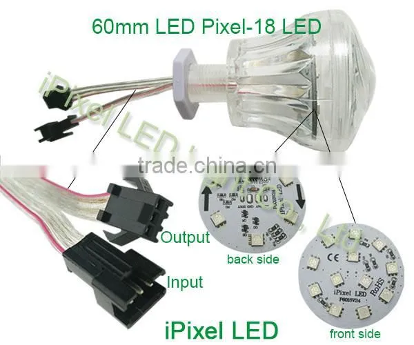 new version outdoor use digital 60mm led cabochon pixel light