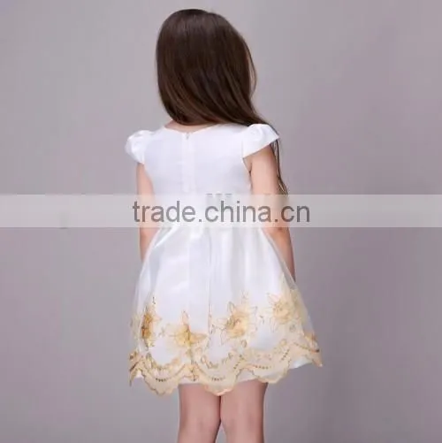 Europe new arrived girls party dresses children summer embroidered sweet girl children party dresses