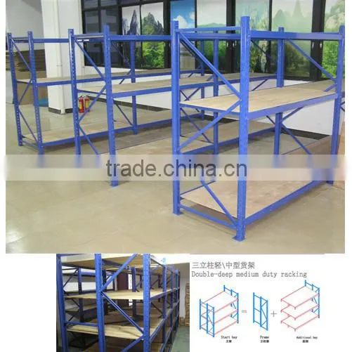 Double-deep medium duty racking Warehouse storage Racking