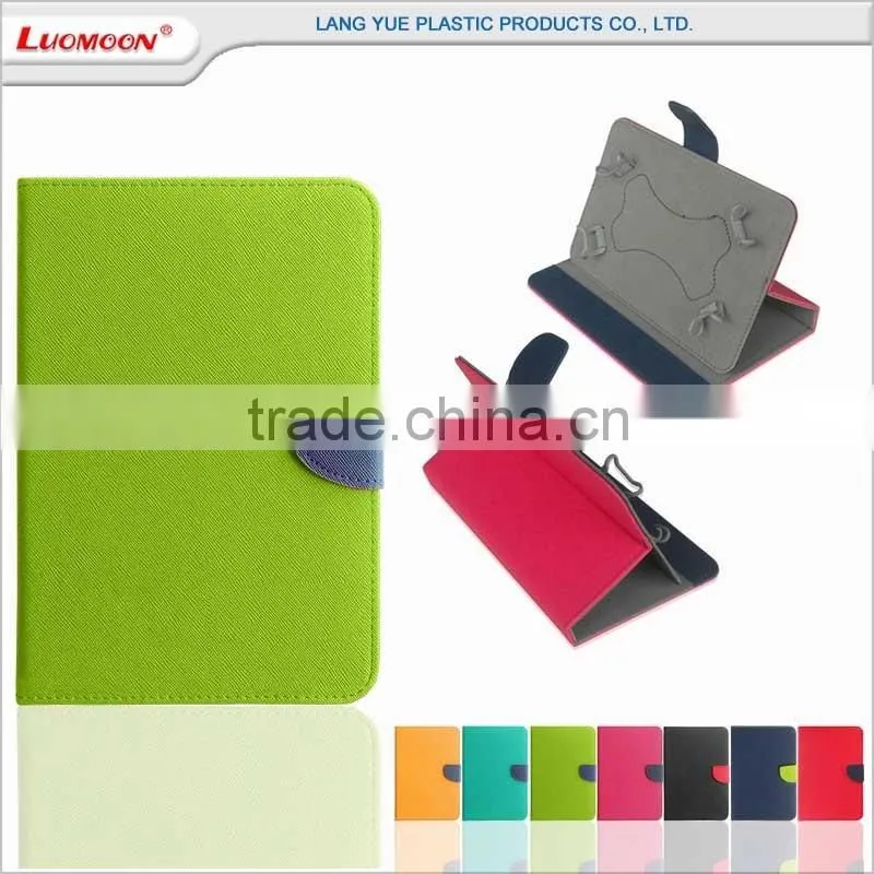universal generic stand cross leather tablet case cover for ipad mini air pro 2 3 4 for samsung galaxy for lenovo a3000